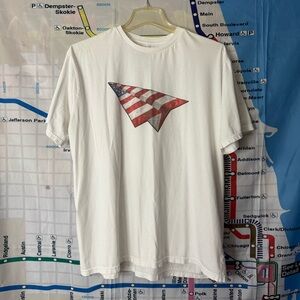 Paper Planes American Flag "Greatness is a Process" T-Shirt White 3XL